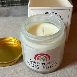 Enjoy The Good Times Delicate Aroma Soy Wax Candle, “Sending You a Big Hug”